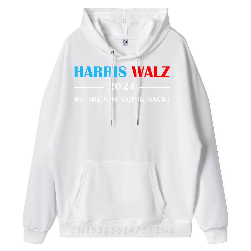 Graphic Kamala Presidential Campaign Harris Walz Cool Hoodies Crew Neck Female Hoodies Long Sleeve Father Day Cool Coat