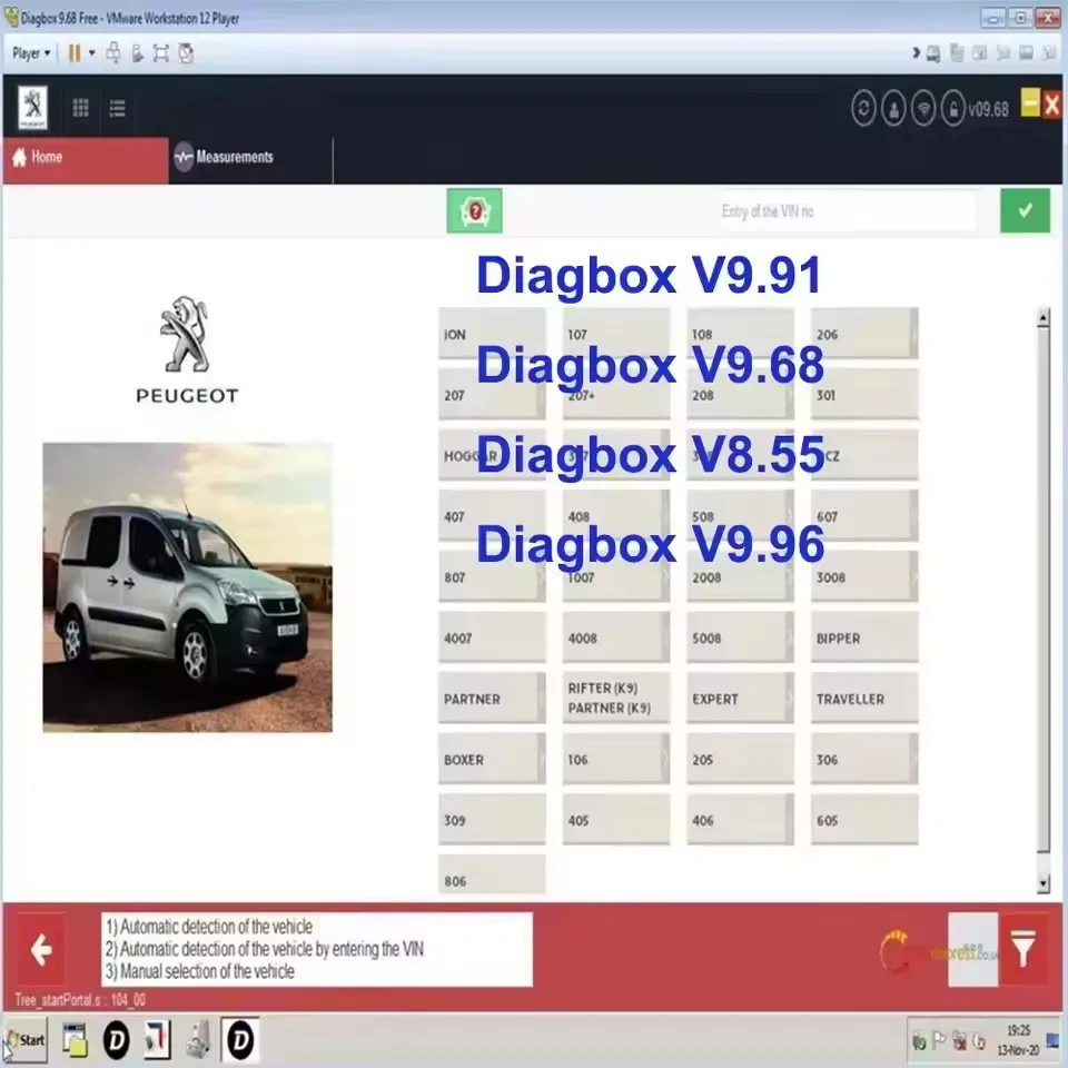 أحدث برنامج إصلاح جديد Diagbox V9.91 V8.55 V9.96 V9.68 أداة تشخيص السيارة كاملة برنامج متعدد اللغات #1