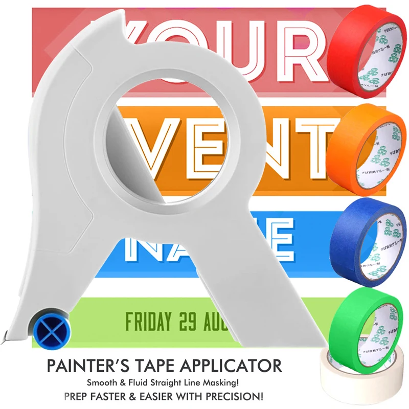 Painter Masking Tape Applicator Dispenser Machine Beautify Cracks in Tiles Wall Floor Painting Packaging Sealing Tool