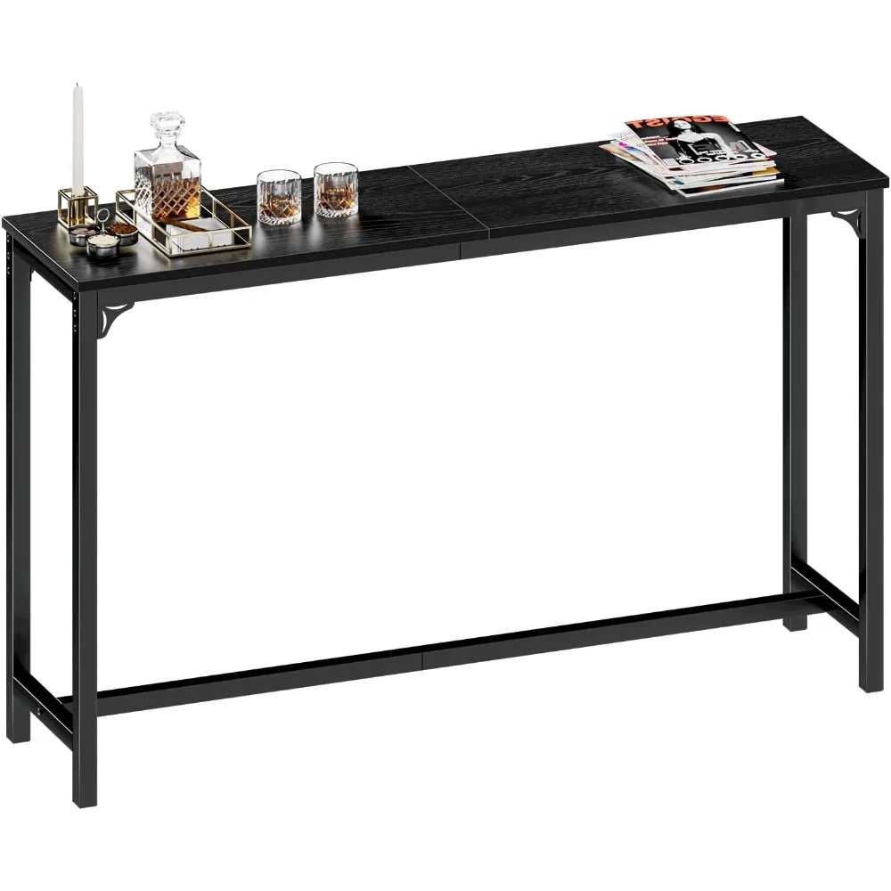 

63" Bar Table, Bar Height Pub Table, Counter Height Bar Table, Rectangular High Top Kitchen & Dining Counter Tables with Sturdy