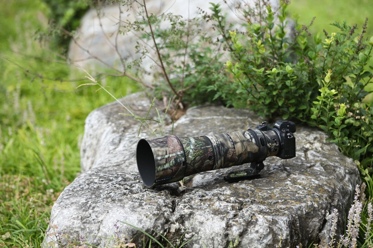 ROLANPRO Objektivmantel für Nikon Z 180–600 mm F/5,6–6,3 VR, wasserdichte Schutzhülle, Tarnung, Regenschutz, Z180–600 Pistolenhülse – Detail 39