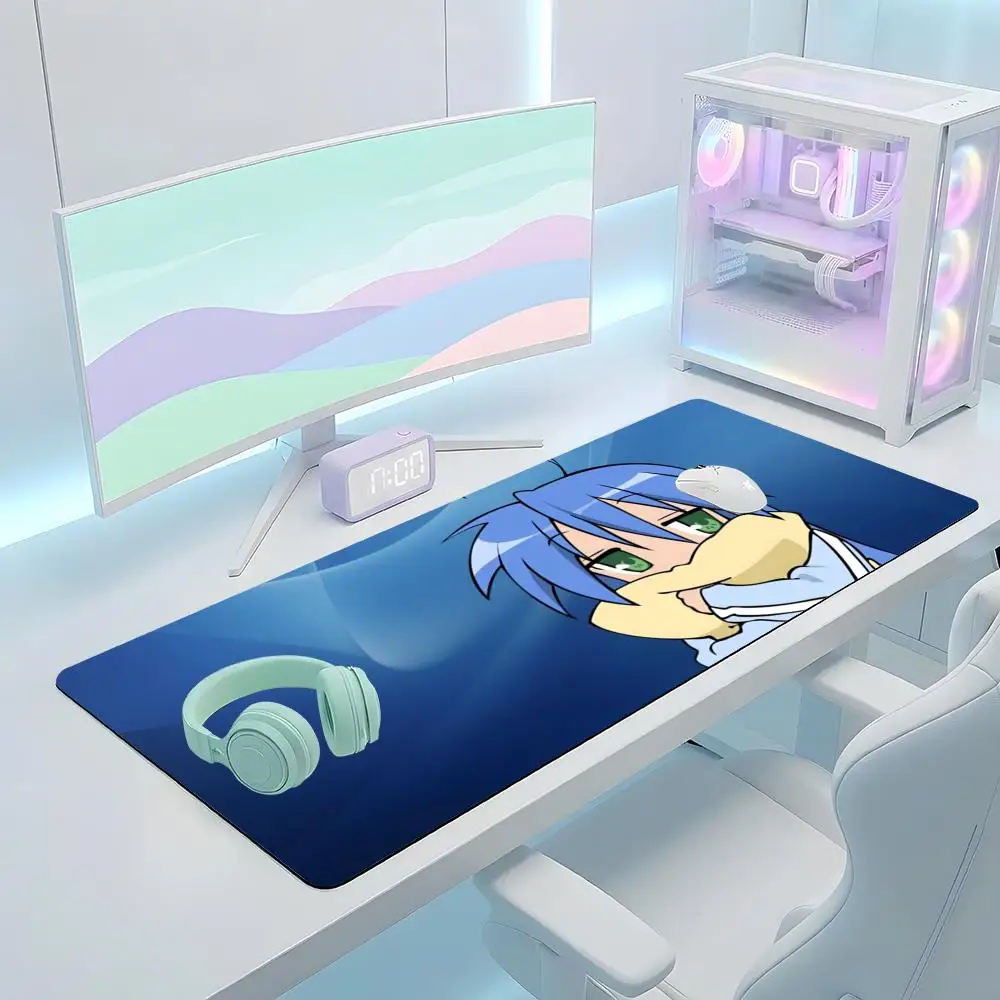 

Коврик для мыши Lucky Star, большой игровой коврик с закрытыми краями, утолщенный, для компьютерной клавиатуры и стола