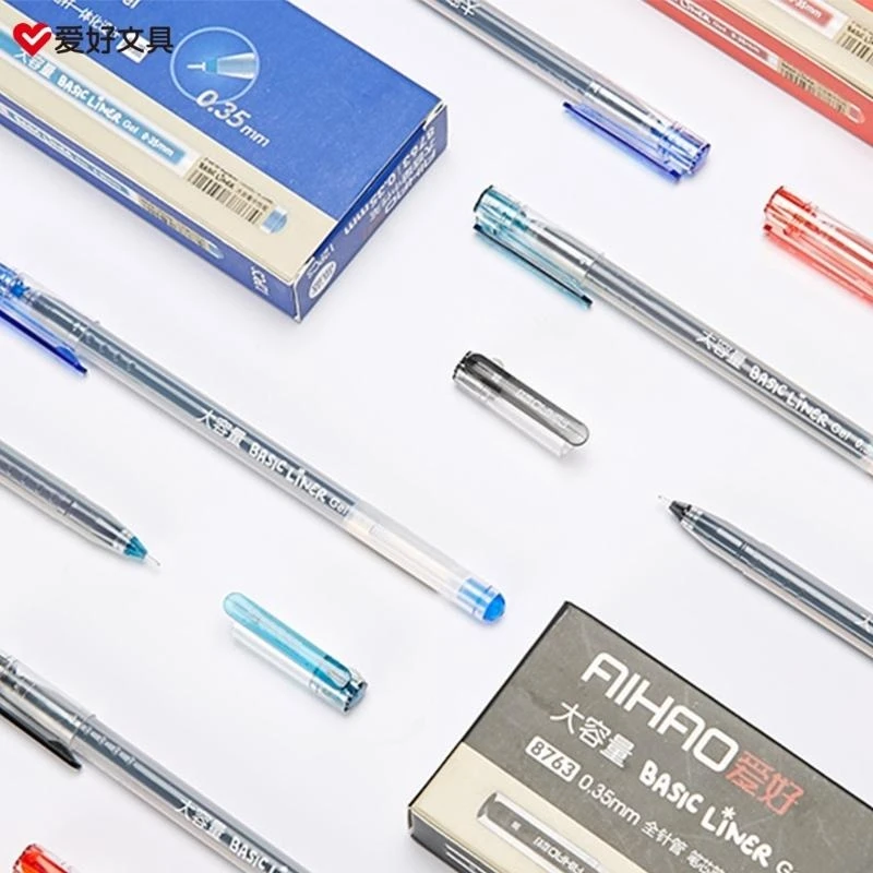 W89C Rollerball Pen Geles líquidos Rectices Pen Pen Líquido Pen con lápiz bolsillo líquida 0.5 mm Gel para