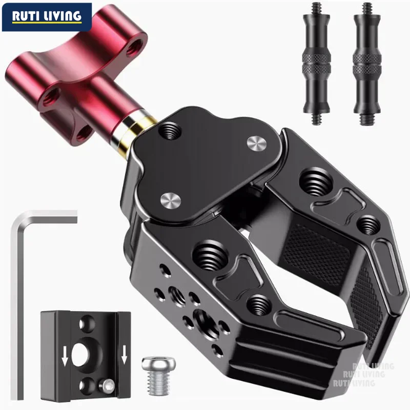 Quality Large Crab Claw Clamp Universal Adjustment Multifunctional Aluminum Alloy Photography Clamp Fill Light Bracket