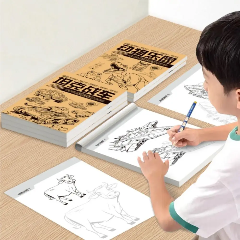 อุปกรณ์ศิลปะสามเณรวาดด้วยมือสอนศึกษา Zero Basic Line ร่างหนังสือ Tracing Sketch Drawing Copy Book เด็ก