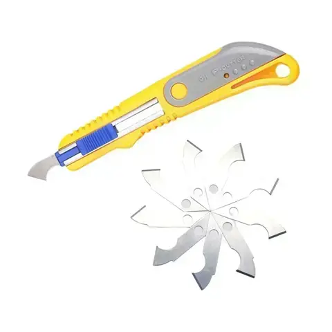 1 st. skärare med 10 blad 16x3,5 cm för akrylplastark plexiglas skärare metalltillbehör precisionsskärverktyg 10 best sales akrylskärare - №10