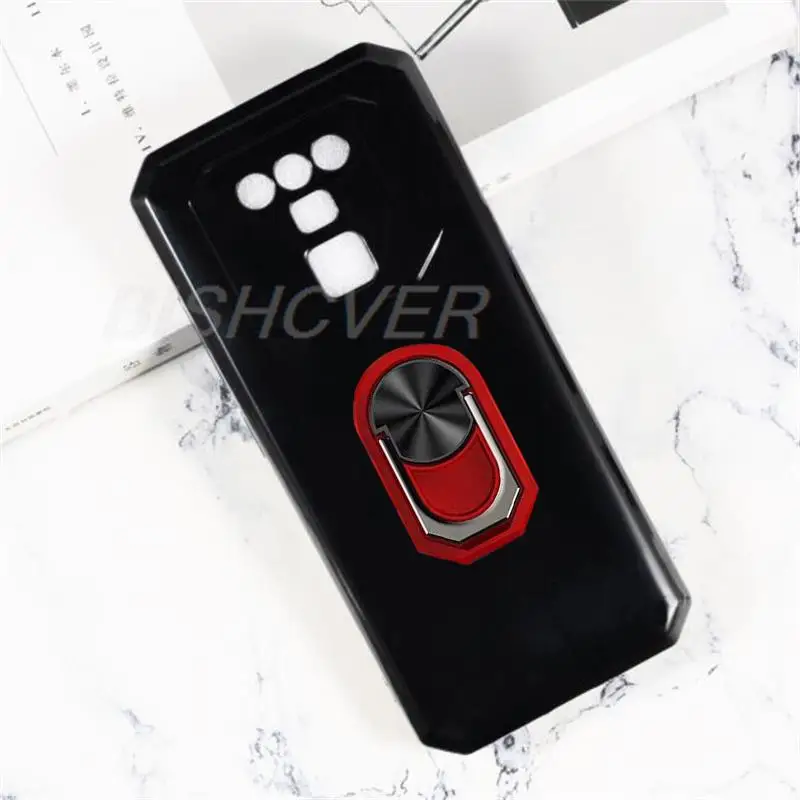 For Oukitel K15 Plus Pro Case Back Finger Ring Soft TPU Silicone Case For Oukitel K15 Plus Pro Phone Cover