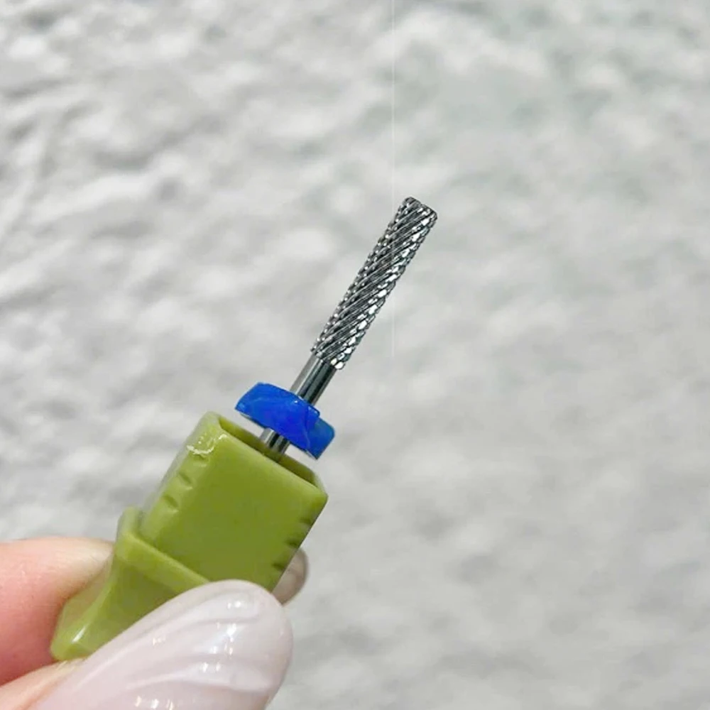 Broca para uñas, brocas profesionales para uñas Efile, 3/32 ", 2 vías, lima eléctrica para principiantes, manicura, arte, pulido, elimina el gel (mediano)