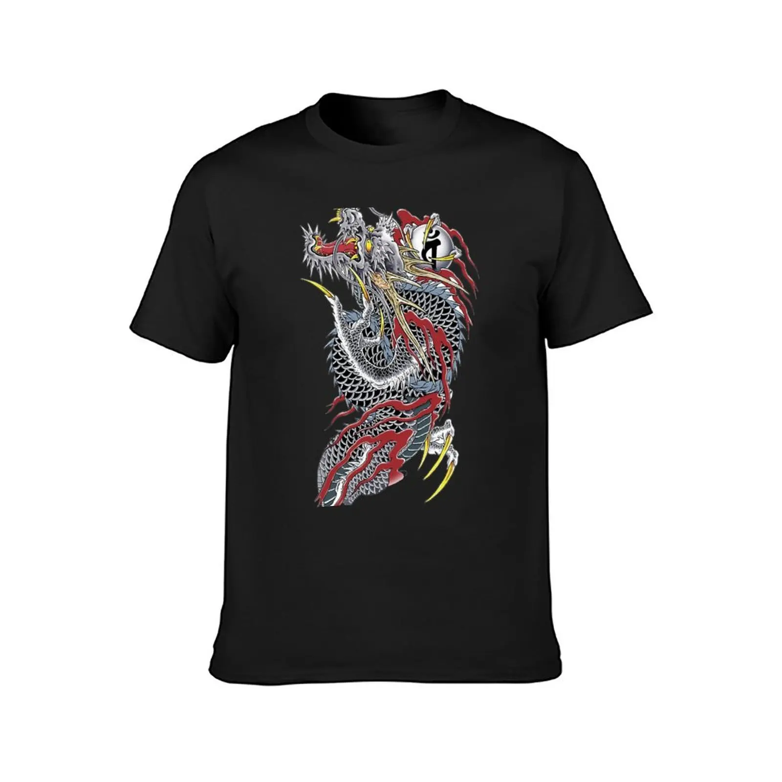 Yakuza T-Shirt blacks boys animal print sublime men graphic t shirts