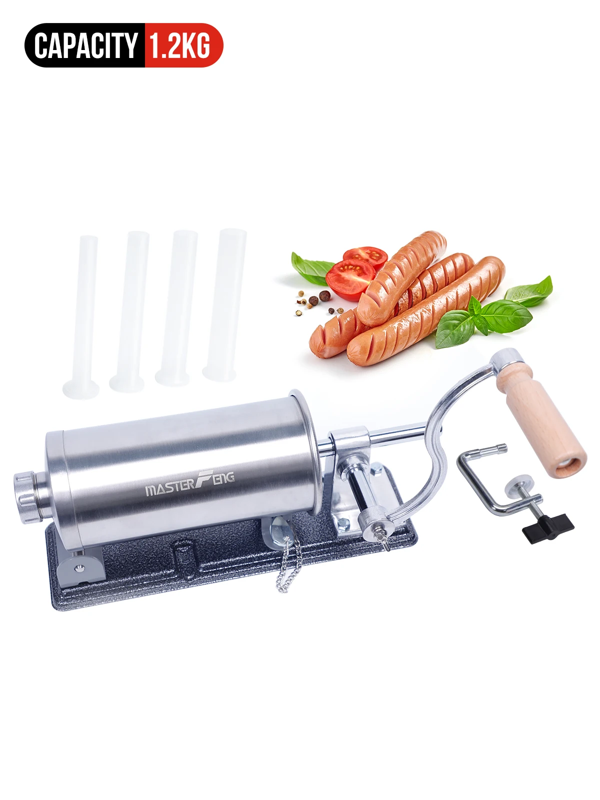 

Машина для наполнения колбас ручная Master Feng: для приготовления домашних колбас, наполнения мясом