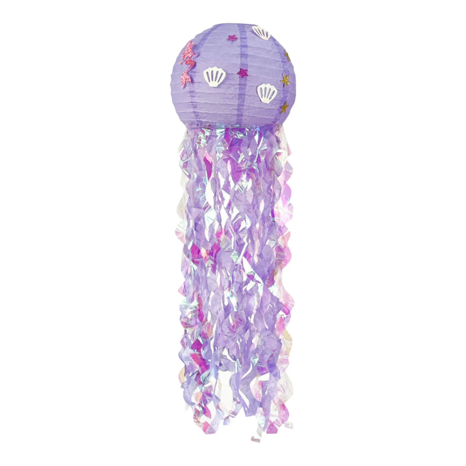 Mermaid Themed Decorative Supplies Children's Diy Handmade Paper  Oceanarium Decoration Jellyfish Hanging Decorations