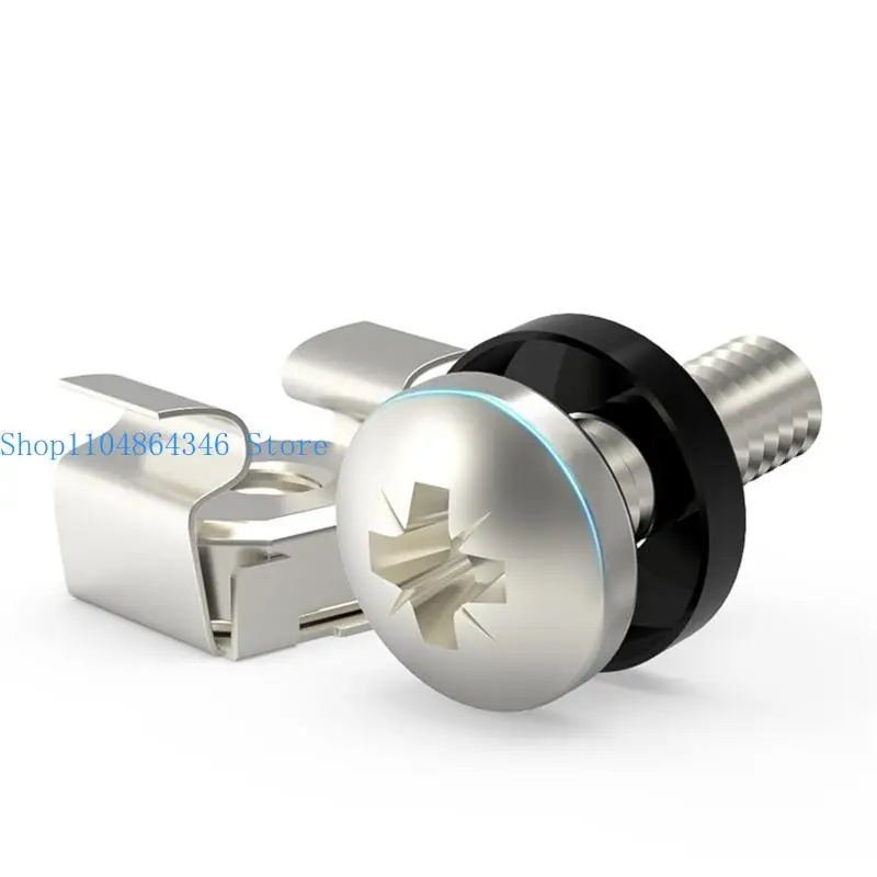 5asd x 16mm / 12mm Rack Mount Cage Screws Washers for Rack Mount Server