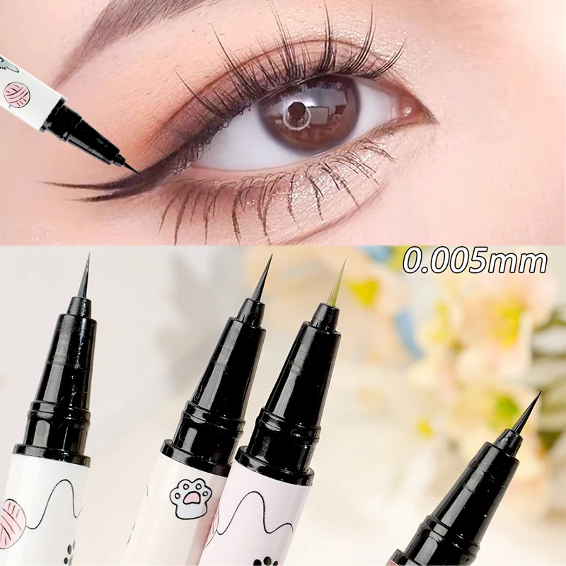 Schnell trocknendes flüssiges Eyeliner Make-up ultra dünne wasserdichte glatte dauerhafte matte untere Wimpern Eyeliner Bleistift Augen Kosmetik