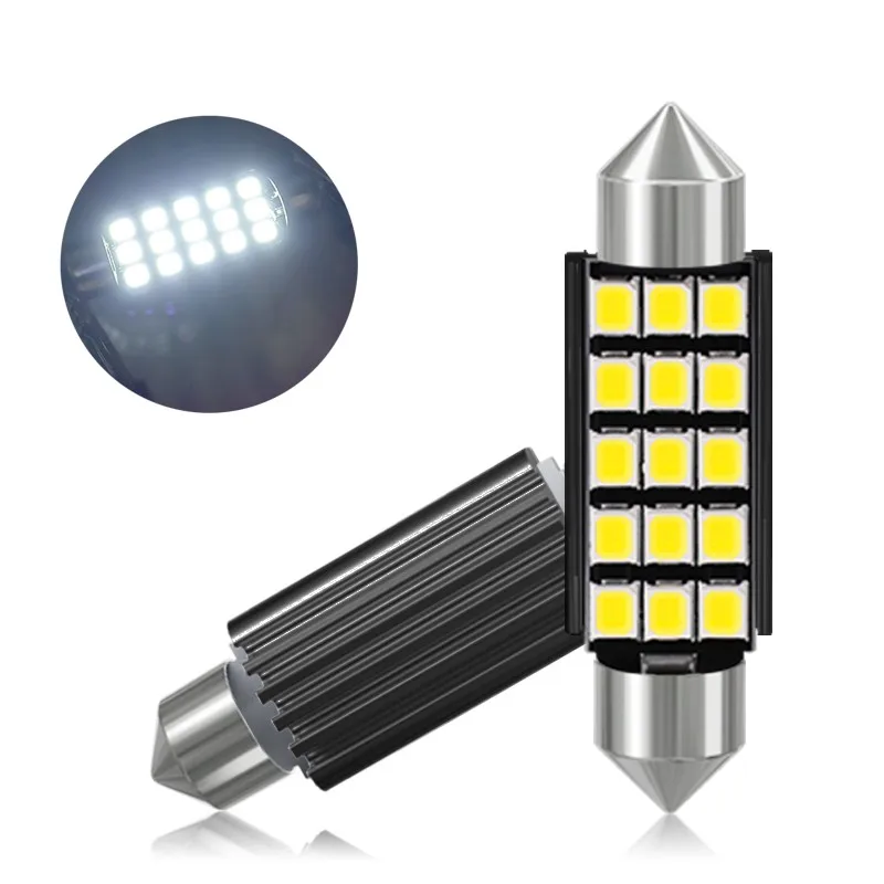 

OBOLED 10 шт. CANBUS 41 мм 42 мм фотолампа C10W C5W 2835 SMD 15 фотоэлемент без ошибок 12 В фотоэлемент интерьера фотоэлемент лампа номерного знака