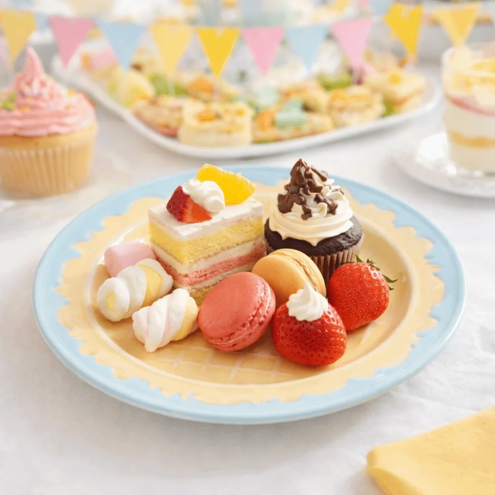 Tazón de Cerámica Color Crema para Yogur, Plato para Ensalada con Forma de Helado, Tazón para Avena y Postre, Plato Exquisito para Desayuno, para Cafetería