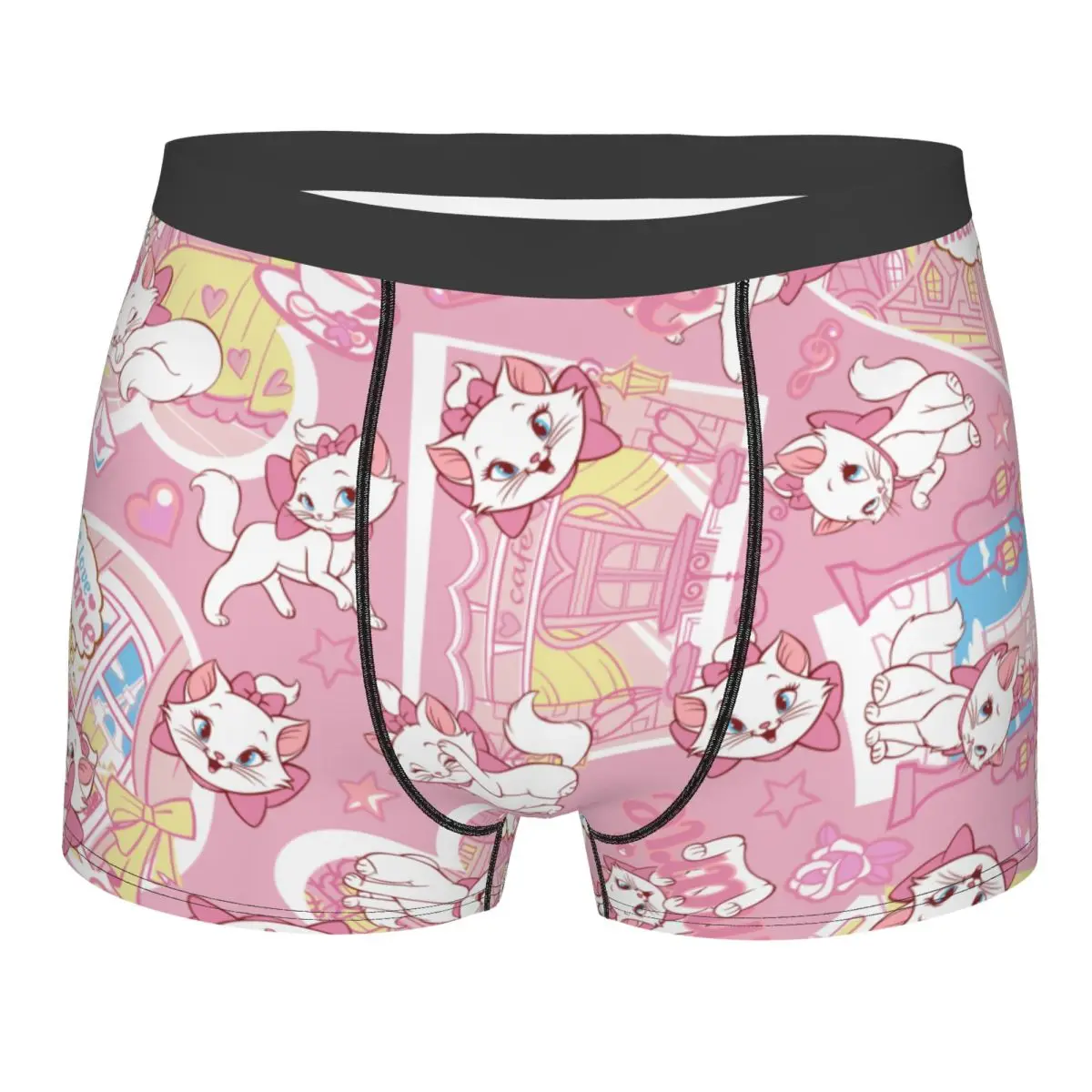 

Custom Aristocats Animation Marie Cat Underwear Men Breathbale Boxer Briefs