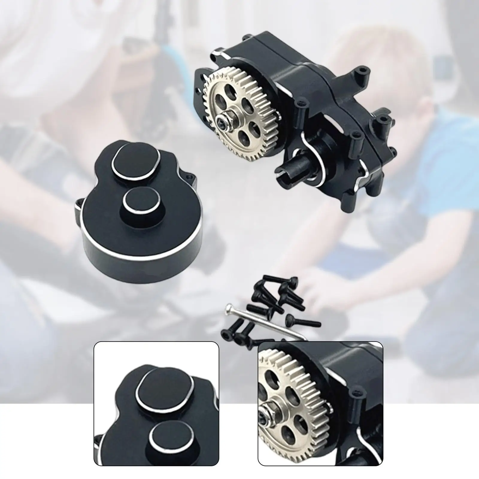 RC Auto Transmissie Montage Versnellingsbak Case Metaal Hoge Prestaties Eenvoudige Installatie Vervang Onderdelen RC Auto Accessoires voor 244016