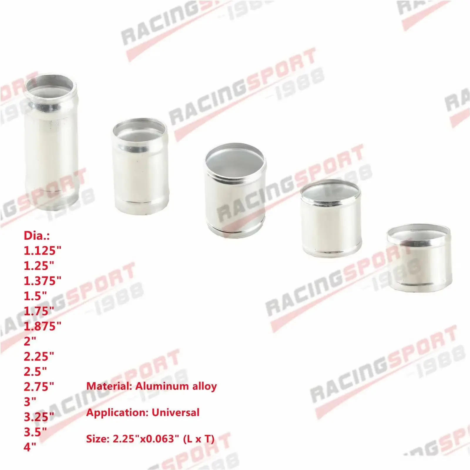 1.25" 1.75" 2" 2.5'…