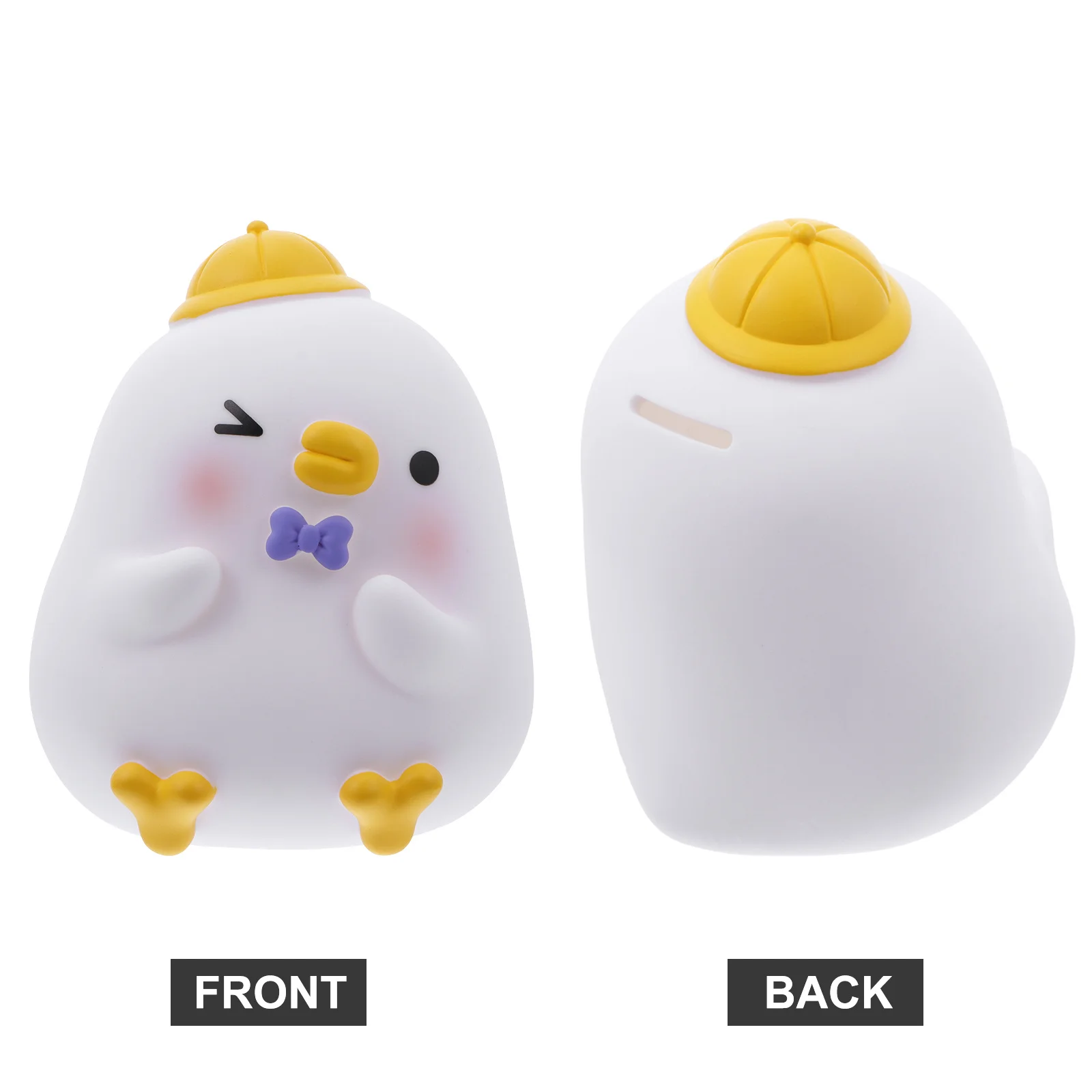 

1Pcs Chick Shape Saving Pot Durable Piggy Bank Coin Storage Jar Children Desktop Decoration Chick Piggy Bank Children Saving Pot