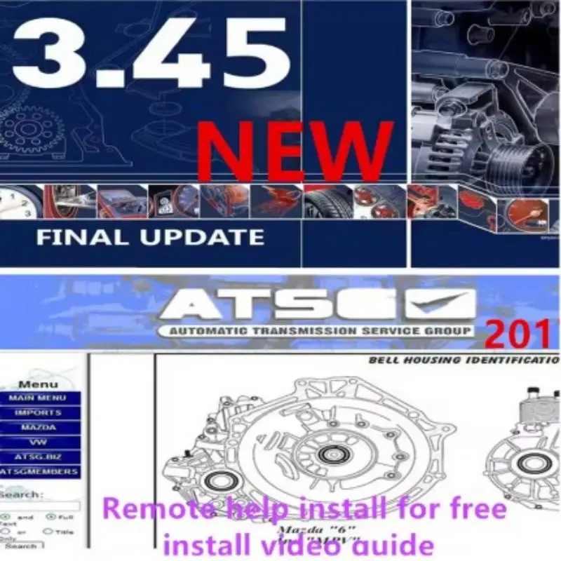 

2025 newest version Auto.data 3.45 and atsg 2017 auto repair software + installation video guide + free remote installation help