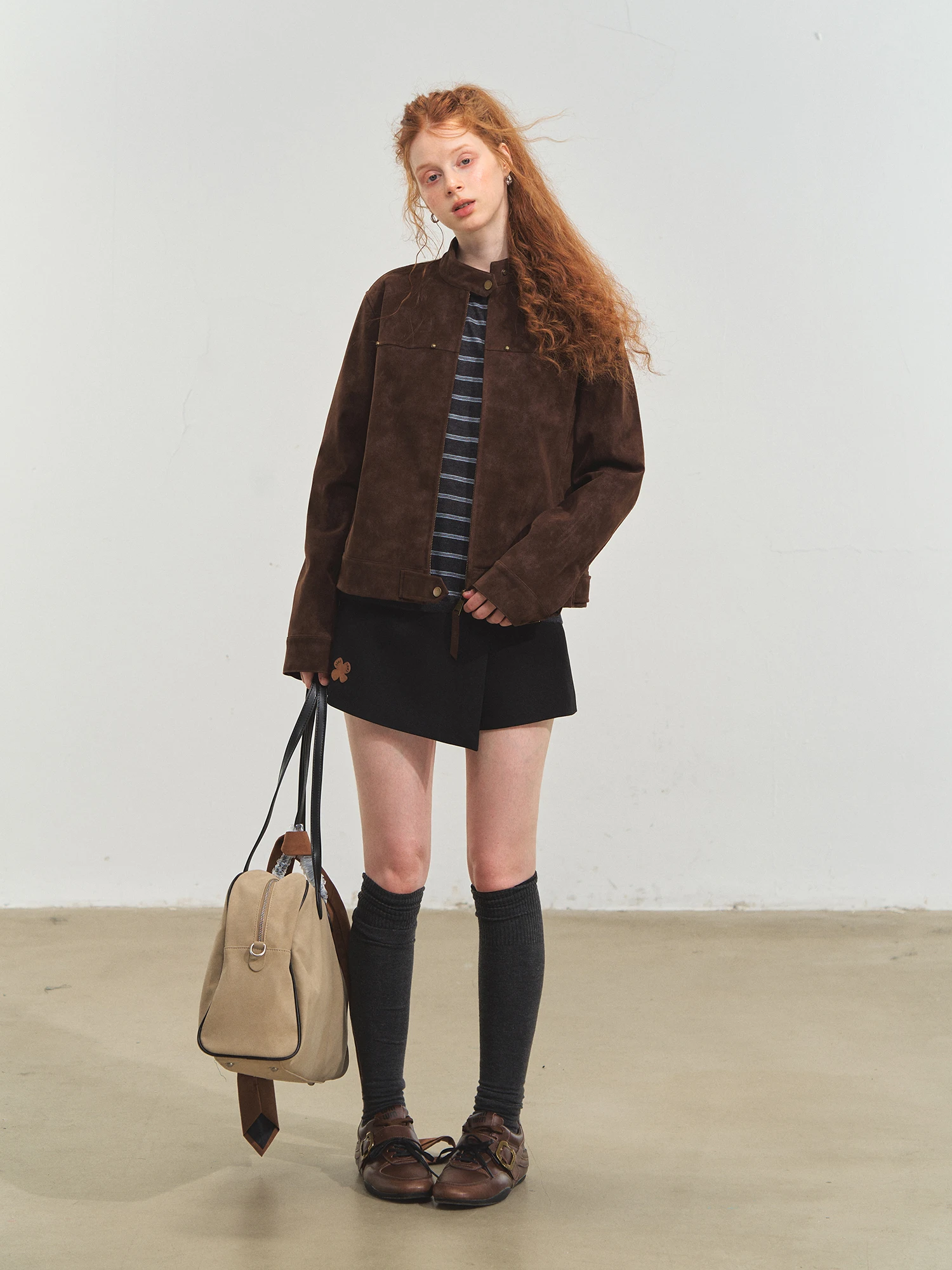 Giacca in Pelle Stile Retrò per Moto, Abbigliamento Streetwear, Vestibilità Ampia, Maniche Lunghe, Chiusura con Cerniera, Moda Giovanile