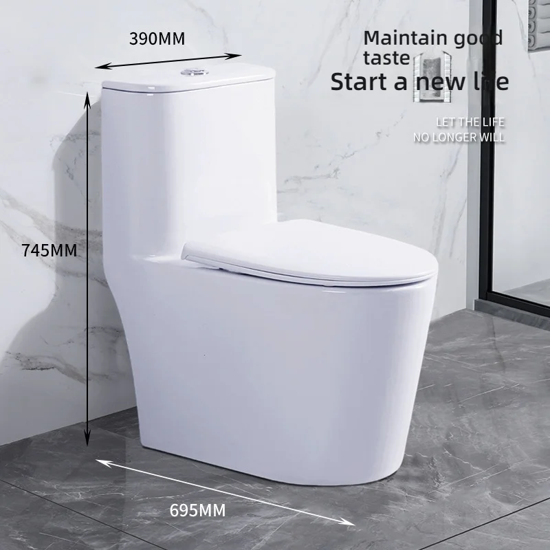 Modern Contemporary Easy Clean Water Saving Siphonic Flush One-piece Floor Mounted Ceramic Toilet Bathroom Washroom