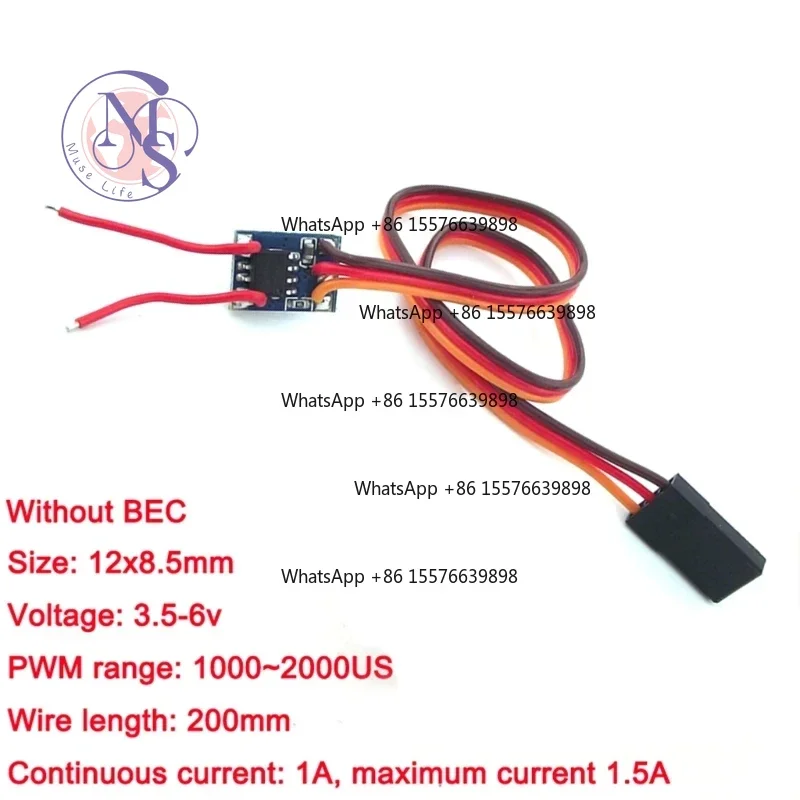 1Pc Micro 1A Dual-Way Brushed ESC 5V, RC Model Winch Control Circuit Board Accessory