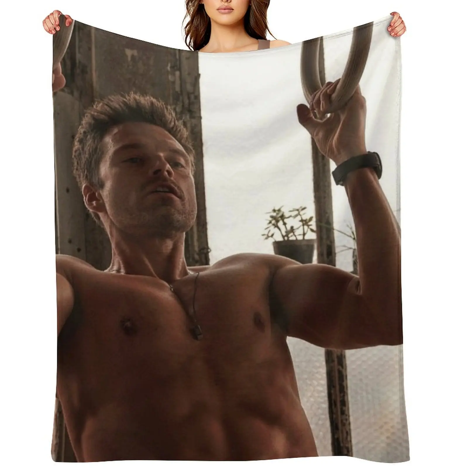 

Sebastian Stan Throw Blanket sofa bed Extra Large Throw Retros Sofa Quilt Blankets