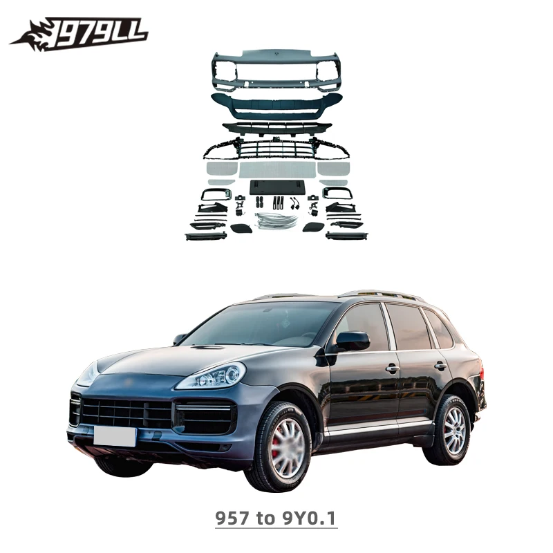 Hot Sale! Car Bodykit 2007-2010 Porsche Cayenne 957 Front Bumper - Upgrade to 9Y0 Style Body Kit - Image 2