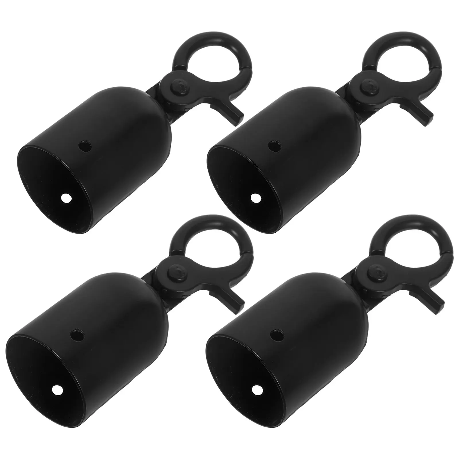 4Pcs Rope End Hook Zinc Alloy Heavy Duty Barrier Connector Safety Crowd Control Rope Fittings for Queue Management
