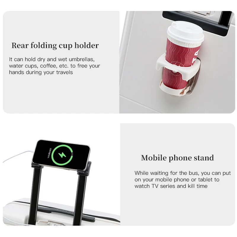 Bagage à main de 20 po – Valise à roulettes ultralégère pour PC, résistante aux chocs et adaptée aux voyages