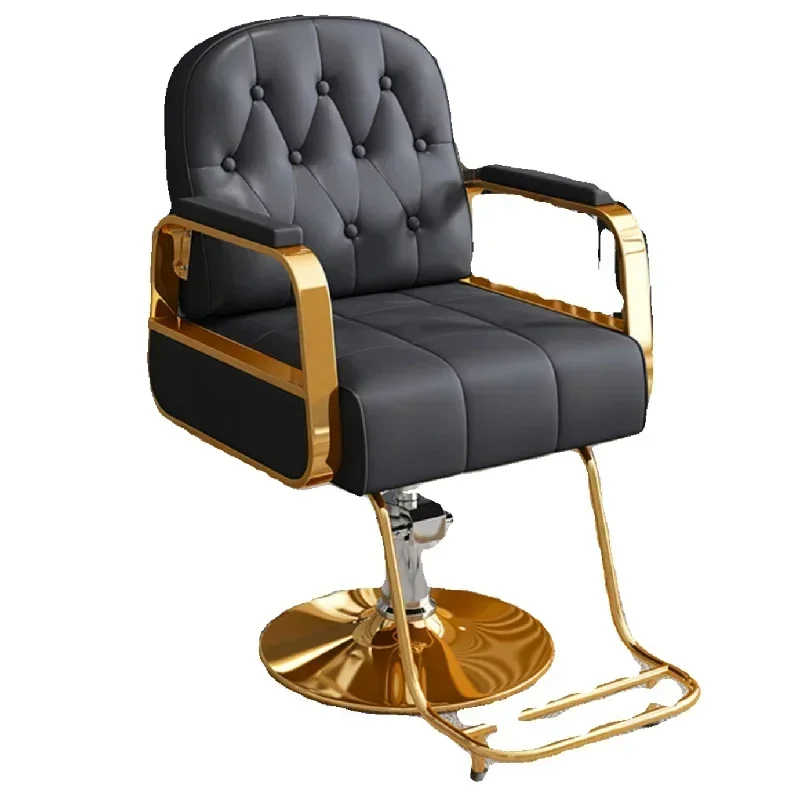 كرسي حلاق احترافي فاخر دوار لتصفيف الشعر كرسي صالون تجميل للمكياج أثاث صالون Cadeira De Barbeiro