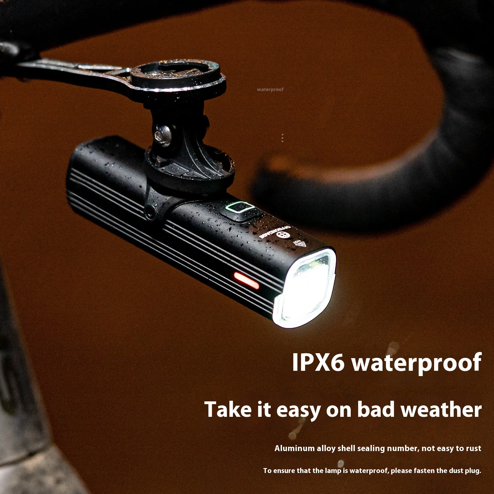 OFFBONDAGE Bicycle Light 1000 LM Quick Release  Aluminum Alloy Headlight Night Lighting USB Charging Waterproof Cycling Light