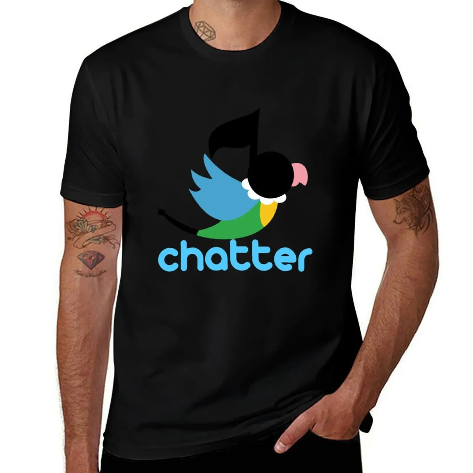 Chatter Chatot T-Shirt Simple Trendy Casual T-Shirt