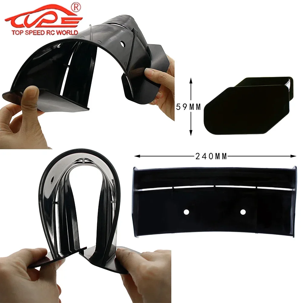 Rc Upgrade Crash-Proof Nylon Achterlichten Vleugel Set voor 1/5 Schaal Rc Auto Gas HPI ROFUN BAHA ROVAN KM BAJA 5B SS Buggy Truck Onderdelen