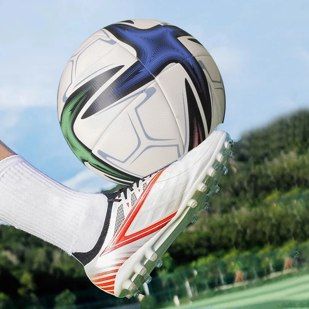 Bola Sepak Ukuran 5 Bahan PU Bola Sepak Standar Berkualitas Tinggi Bola Sepak Resmi Luar Ruangan Ukuran 5 PU