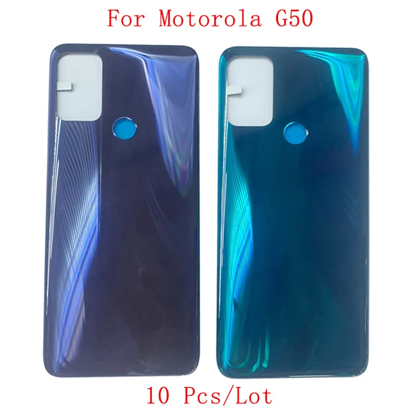 

10Pcs/Lot Battery Cover Rear Door Back Case Housing For Motorola Moto G50 Back Cover with Logo Repair Parts