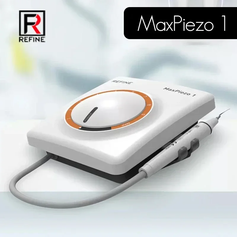 Refine Max Piezo 1 Ultrasonic Dental Scaler Uses Technology to Break Up Tartar Plaque Removing Stains Without Heat or Discomfort