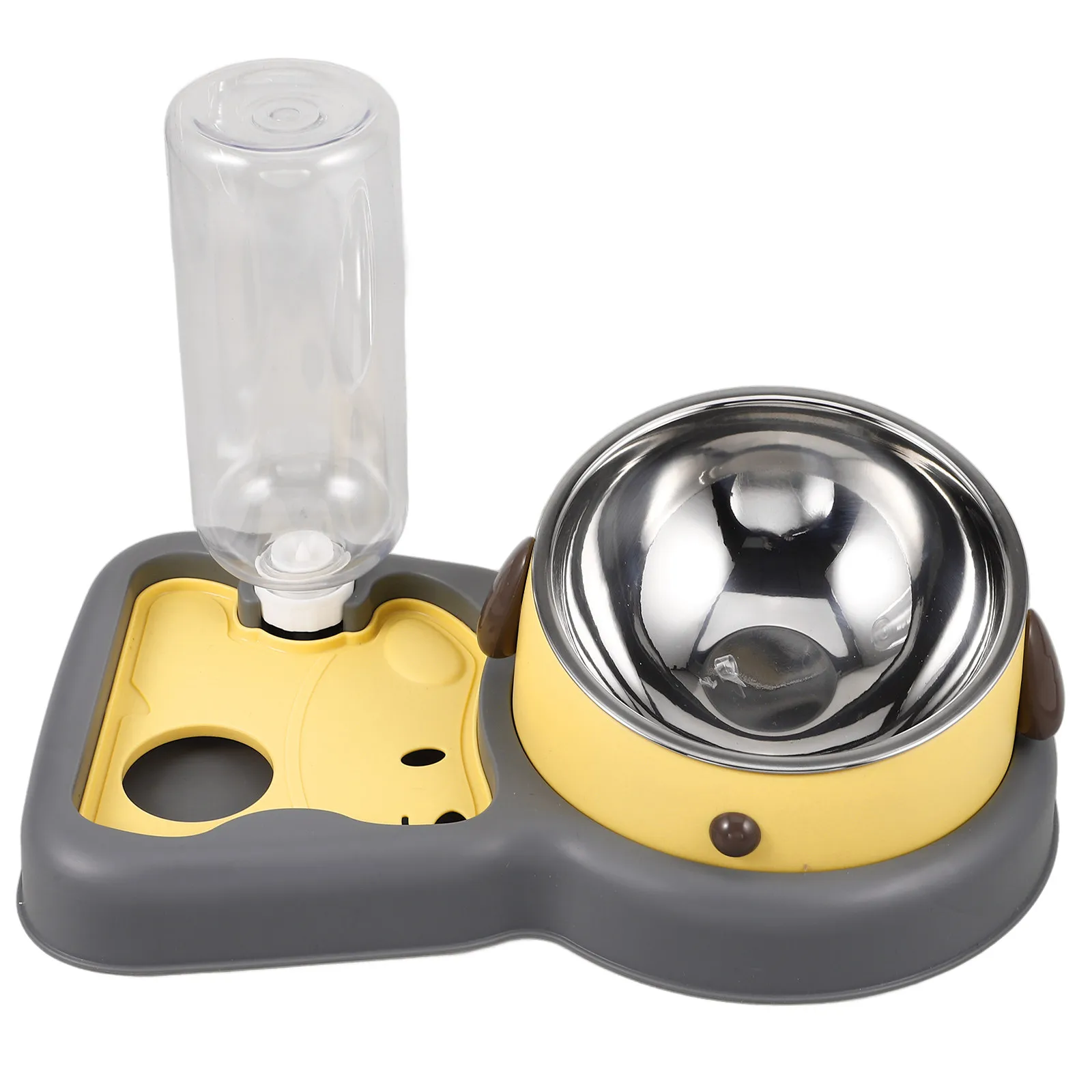 

Автоматическая поилка для кошек, стабильная, съемная миска для еды и воды, гладкая поверхность, легко чистится, портативная, для дома и зоомагазина