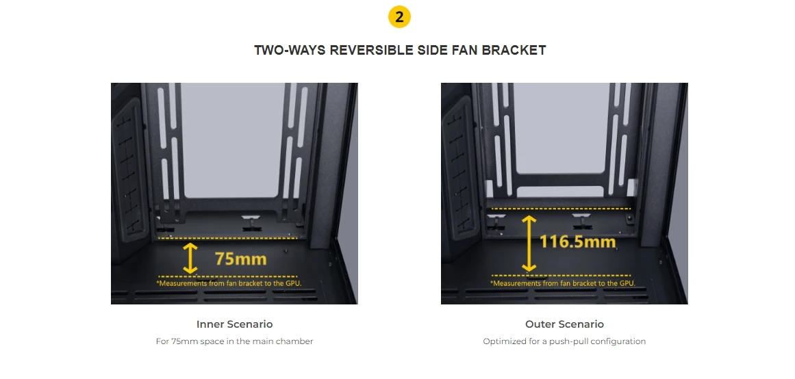 VISION PC CASE Tower Chassis 3 SIDES of GLASS COLUMNLESS DESIGN ENHANCED MODULARITY 3 SPACES for RADIATORS
