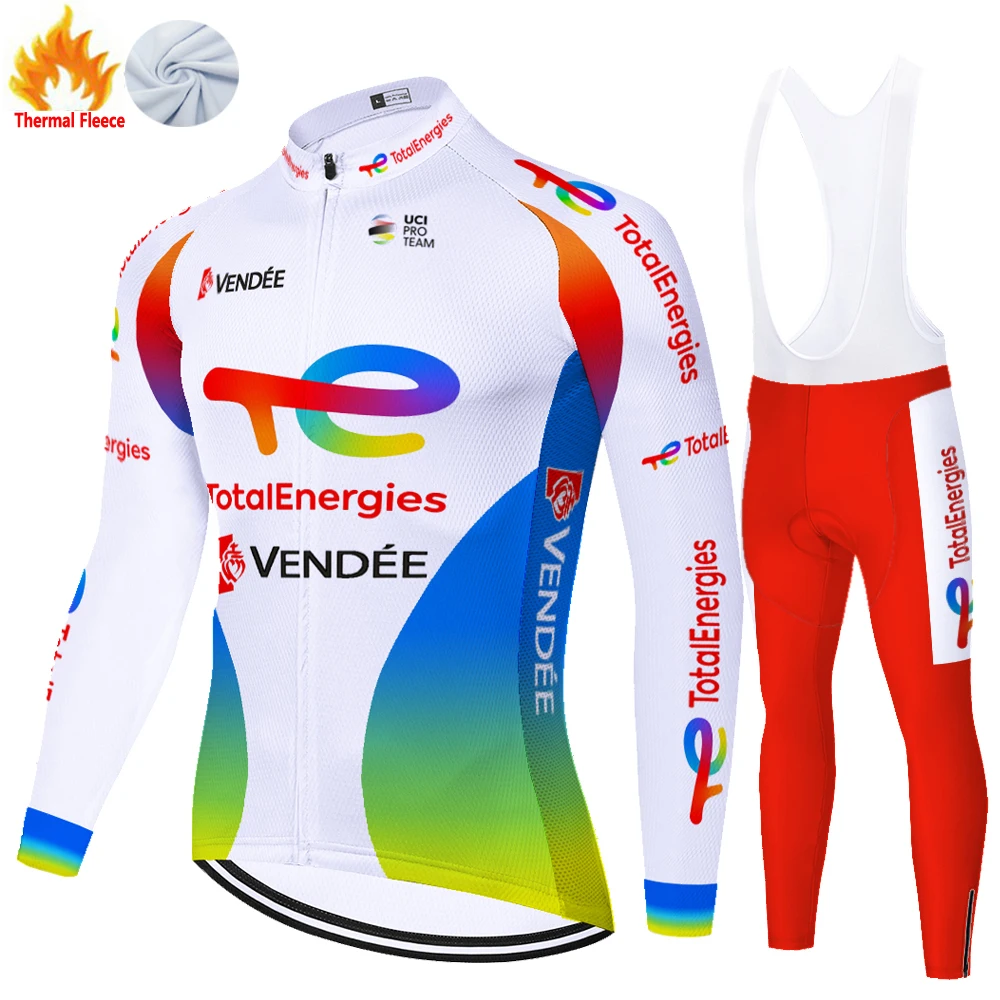 2024 total new energies Winter Fleece Cycling Clothing Men Ciclismo Masculino Cycling Set Equipos De Ciclismo Cycling Jersey