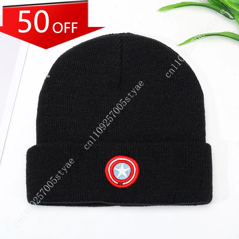 

Marvel Knit Beanie – Warm, Embroidered Cartoon Design (Superman, Captain America, Thanos) – Marvel Spider-Man Hat