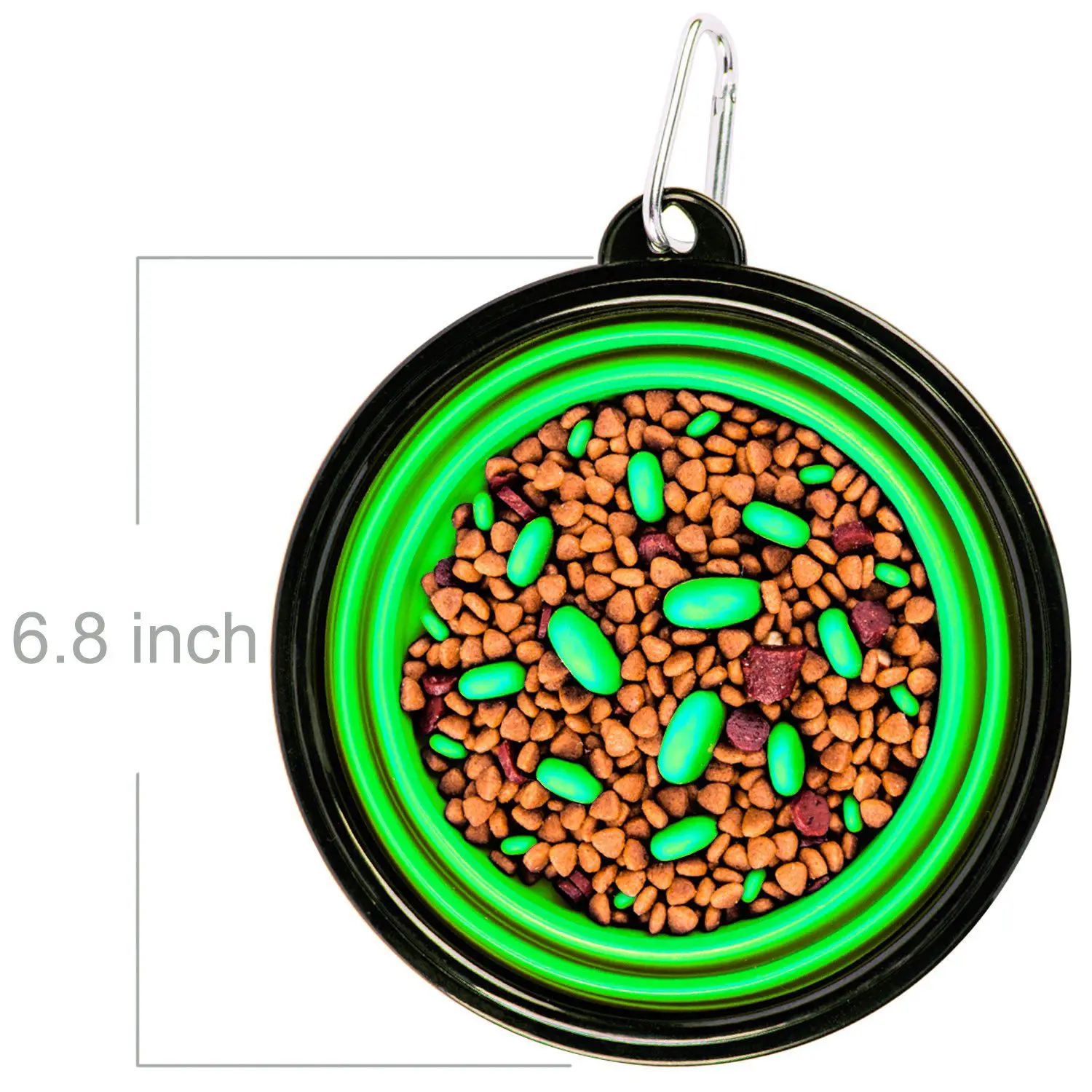 

Складная миска для собак в упаковке, миска для собак с медленным кормом, складная миска для путешествий для домашних животных, портативная миска для кошек с медленной кормушкой, для кемпинга на открытом воздухе Pe