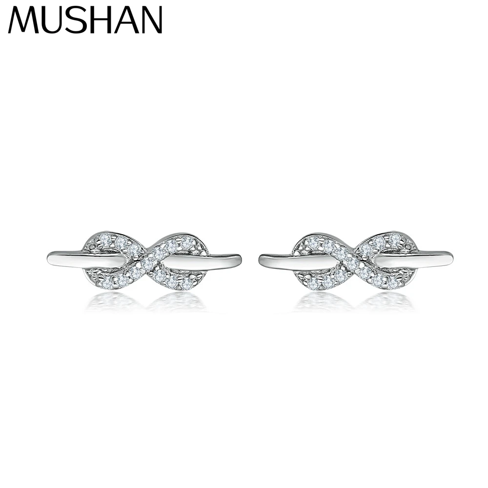

Серьги MuShan Designer Jewelry из стерлингового серебра 925 пробы с цирконием 5А, позолоченные 18-каратным золотом, для девушек, вечерние, изысканные ювелирные изделия