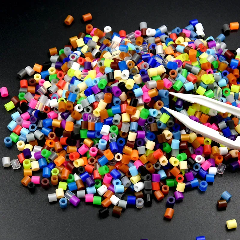 New Colours 5MM 500PCs Pixel Puzzle Iron Beads for kids Perler Hama Beads Diy High Quality Handmade Gift toy Fuse Beads