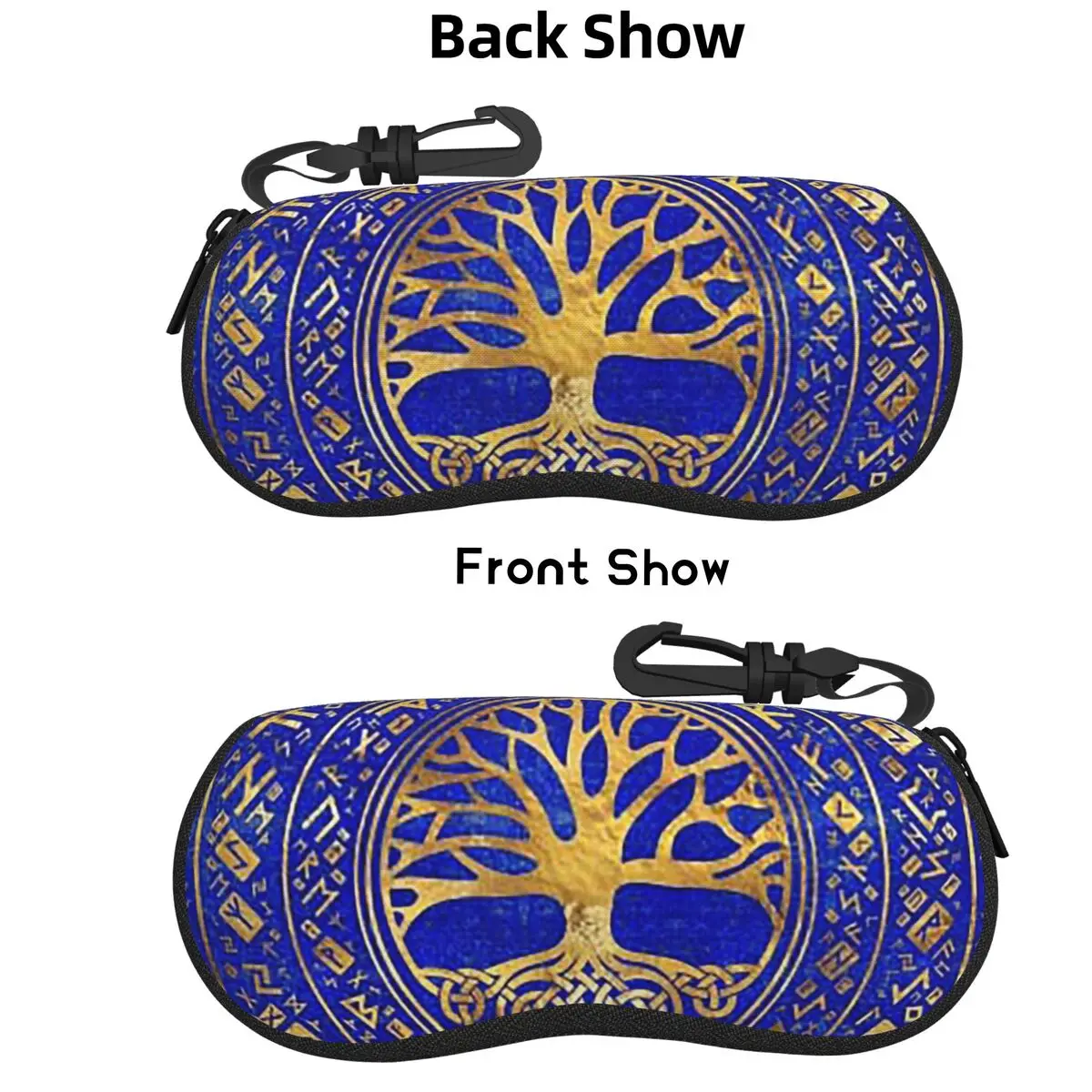 

Tree Of Life -Yggdrasil - Lapis Lazuli Shell Glasses Case Protective Sunglasses Box Women Men Soft Eyeglass Bag Pouch