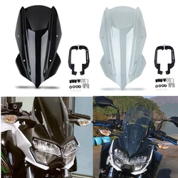 Z 250 400 Windshield Windscreen Motorcycle With Bracket For Kawasaki Z250 Z400 2019 2020 2021 2022 2023 2024 Z250 ABS