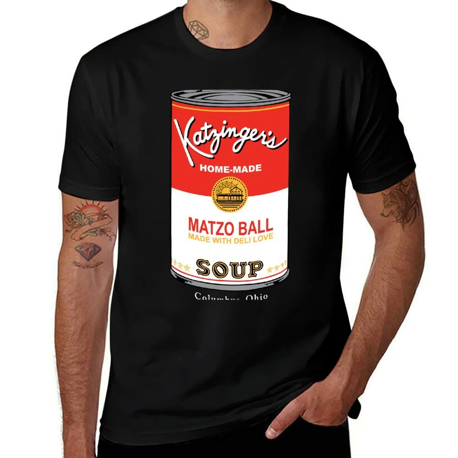 Matzo Ball Soup Can T-Shirt Breathable Workout Short Sleeve Top T-Shirt