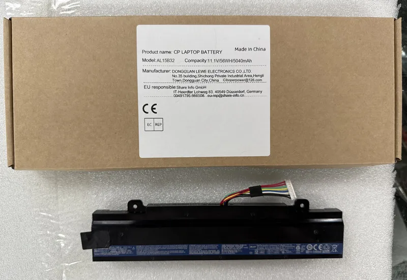 

AL15B32 Аккумулятор для ноутбука V15 DG2 V5-591G V5-591 серии T5000-73CF T5000-50HZ N15Q12 11,1 В 5040 мАч