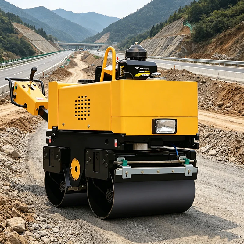 Mini Vibratory Asphalt Roller Hydraulic Compaction Equipment For Civil Construction Applications
